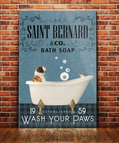 Saint Bernard Dog Canvas