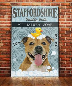 Staffordshire Bull Terrier Dog Canvas
