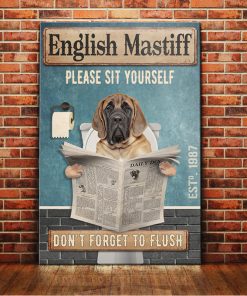 English Mastiff Dog Canvas