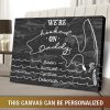 Personalized Kid’s Name Gift For Dad Hooked On Daddy Canvas