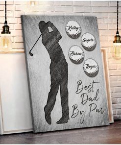 Personalized Gift For Dad Who Loves Golf Canvas Print