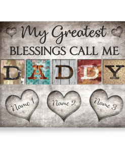 Customized Gift For Dad Meaningful Father’s Day Gift Canvas Print