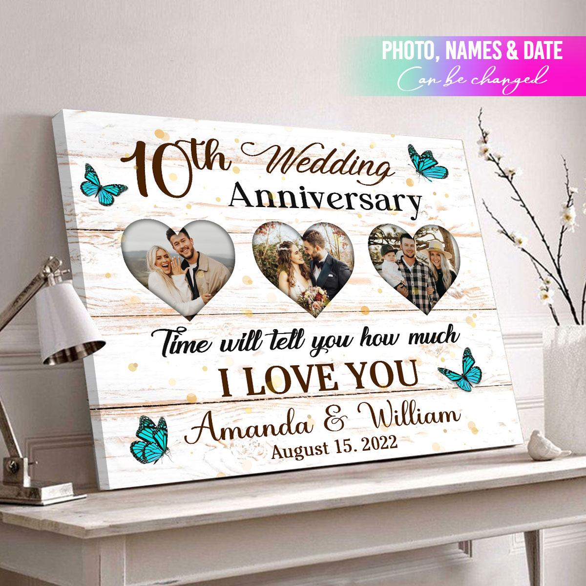 Anniversary Wooden Frame | Customized wooden Frames | Anniversary gift for  parents - Homafy